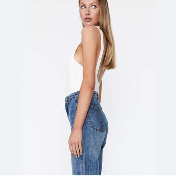 NWT PIA RIB BODYSUIT IN ORCHID WHT - size M - Picture 2 of 6